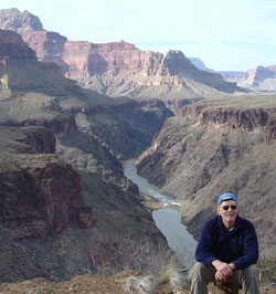 Eric Hansen in Grand Canyon
